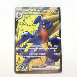 Pokemon TCG Cynthia's Garchomp EX 204 SVP Scarlet & Violet Promo Card NM - Image 1