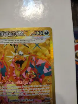 Charizard EX 228/197 Gold Holo Secret Rare Obsidian Flames Pokemon Card - Image 3