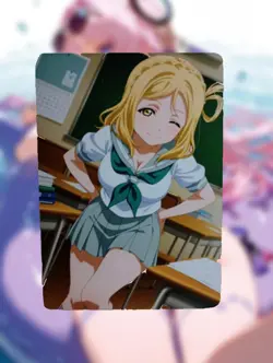 Mari Ohara Anime Waifu Sexy Goddess Doujin Lewd Hentai Card - Image 1