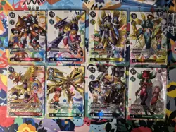 Digimon Card Game Full Set Of 8 Campaign Foil Promo Next Adventure NM - Image 1