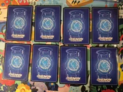 Digimon Card Game Full Set Of 8 Campaign Foil Promo Next Adventure NM - Image 2