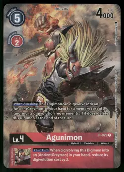 Agunimon - P-029 (2nd Anniversary Frontier Card) Promo Digimon Promotion Cards P - Image 1