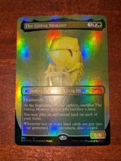 MTG: The Gitrog Moster #1051 BORDERLESS FOIL, NM Secret Lair Drop Creature Card! - Image 1