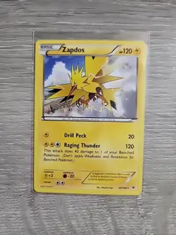 POKEMON ZAPDOS 23/108 RARE (NON HOLO) XY ROARING SKIES NM CARD - Image 1