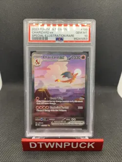 Pokemon TCG - PSA 10 Charizard EX 199/165 Scarlet & Violet 151 English Card - Image 1
