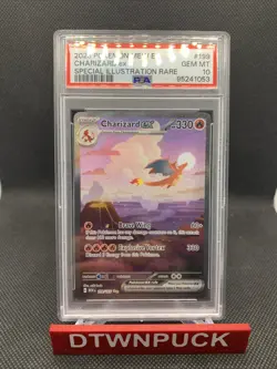 Pokemon TCG - PSA 10 Charizard EX 199/165 Scarlet & Violet 151 English Card - Image 3