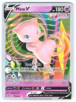 NM Mew V - 113/264 2023 World Championship- Pokemon Card - Image 1