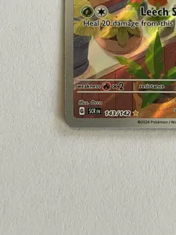 Pokemon TCG Stellar Crown Bulbasaur Holo Rare Card 143/142 Sv07 IR - Image 2