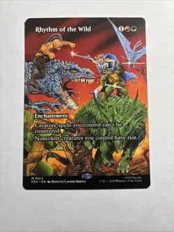 Rhythm of the Wild (Borderless) TMNT MTG Plus Bonus Card!!! - Image 1