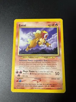 Pokemon TCG Entei Neo Revelation Card 17/64 Unlimited Rare - Image 1