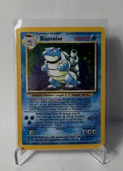 Pokemon TCG Blastoise Holo-Rare Card 02/102 Base Set - Near Mint - Image 1