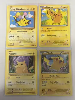 Pokemon Pikachu Cards (Lot Of 4) - Image 1