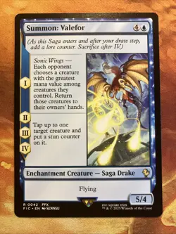 MTG 4 x Blue Rare Card Lot Commander: FINAL FANTASY Near-Mint!! - Image 3