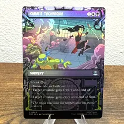 Karai’s Technique - 244 - MTG: Teenage Mutant Ninja Turtles - Borderless - Foil - Image 1