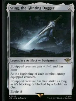 UB The Lord of the Rings: Tales of Middle-earth #250 Sting, the Glinting Dagger - Image 1