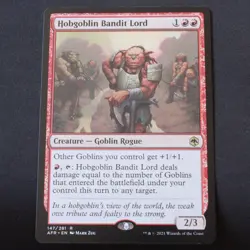 Hobgoblin Bandit Lord MTG Adventures in the Forgotten Realms Rare 379 NM - Image 1