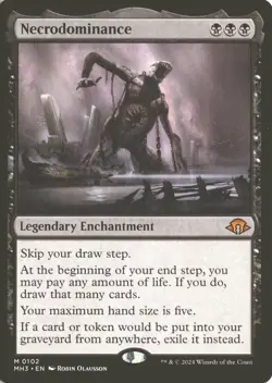 MTG Necrodominance (0102) *Non-Foil* Base Mythic Modern Horizon 3 MT/NM Free Shp - Image 1