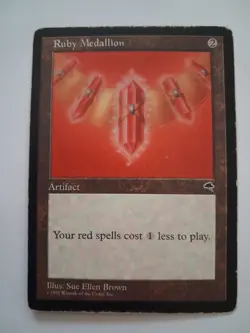 Ruby Medallion HP MTG Magic the Gathering Tempest - Image 1
