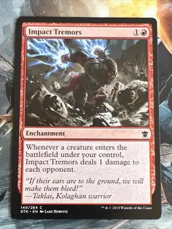 1x Impact Tremors Dragons of Tarkir MP MTG Magic the Gathering x1 MKE - Image 3