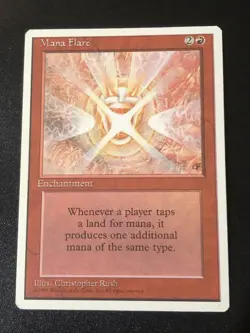 Mana Flare X1 4th Edition NM Condition See Pics Front Back - Image 1