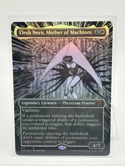 Elesh Norn, Mother of Machines (Borderless) Phyrexia: All Will Be One Foil - Image 1
