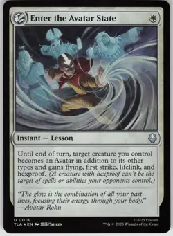 MTG Enter the Avatar State Foil NM Avatar: The Last Airbender Magic 18 - Image 1