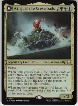 MTG Aang at the Crossroads Foil NM Avatar: The Last Airbender Magic 203 - Image 1