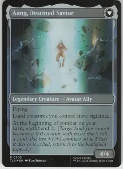MTG Aang at the Crossroads Foil NM Avatar: The Last Airbender Magic 203 - Image 2