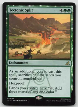 Tectonic Split Enchantment TLE #144 R Normal NM - Image 1