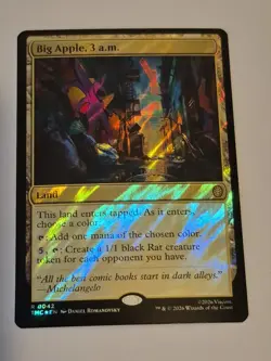1x Big Apple, 3 a.m. - Commander: Teenage Mutant Ninja Turtles Surge Foil NM x1 - Image 1