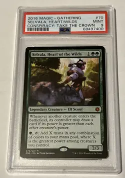Selvala, Heart of the Wilds Mystery Booster Conspiracy Take the Crown PSA 9 MTG - Image 1
