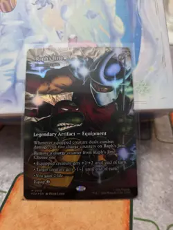 Raph's Jitte - Umezawa's Jitte Borderless FOIL TMNT Pack Fresh MTG MINT 🔥 - Image 1