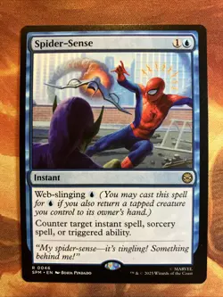 MTG Spider-Sense Marvel's Spider-Man Blue Rare Near-Mint!! - Image 1