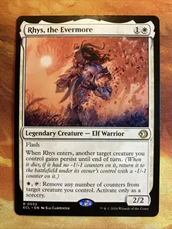 MTG Rhys, the Evermore Lorwyn Eclipsed White Rare Elf Near-Mint!! - Image 1