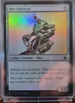 Myr Enforcer Modern Masters 2015 MTG Foil Lightly Played - Image 3