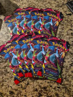 Pokemon TCG Phantasmal Flames Sleeved Booster New Sealed, Lot Of 10 - Image 1