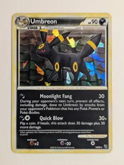 Lightly Played 2010 Pokemon Prime Challenge Box Umbreon 10/90 Cracked Ice Holo - Image 1