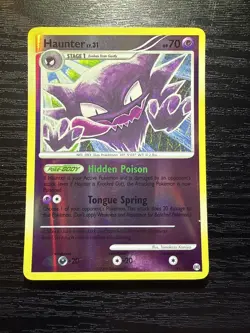 2009 Pokemon, Platinum Arceus, #41/99 Haunter Lv. 31, Reverse Holo Uncommon - Image 1