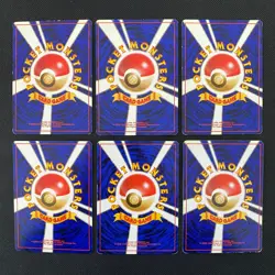 Base Set 1996 Normal Card Set of 6 Japanese Pokemon Card Old Back s007370 - Image 2