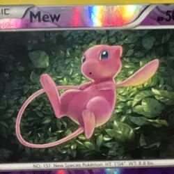 Pokemon Mew 29/124 Fates Collide Reverse Holo Holo Rare 50 HP Memories of Dawn - Image 2