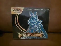 Pokemon TCG Pokemon Mega Evolution Lucario ETB Elite Trainer Box NEW - Image 1