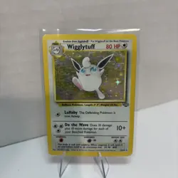 Pokemon TCG Wigglytuff Holo Unlimited Rare Card 16/64 Jungle Base Set - Image 1