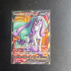 Pokemon Galarian Rapidash V Full Art Ultra Rare Holo 167/198 Chilling Reign Card - Image 1