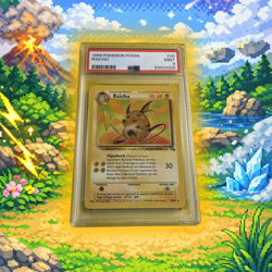 Raichu 29/62 PSA 9 Pokemon Fossil Card - Image 1