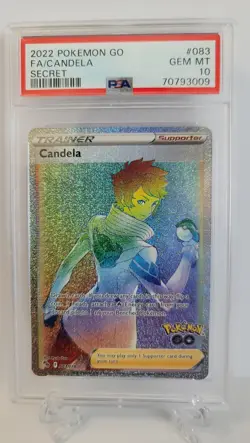 Candela 2022 Pokemon GO 083/078 Secret Full Art PSA 10 Gem Mint - Image 1