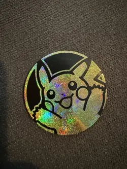 Pokemon Gold Glitter Pikachu Coin Winter Pokemon - Image 1