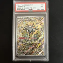2024 Pokemon English Magneton Surging Spark Pokemon Center Promo ETB #159 PSA 9 - Image 1
