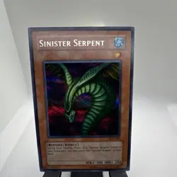 Yu-Gi-Oh! TCG Sinister Serpent Konami SDD-002 Prismatic Secret Rare Holo - Image 1