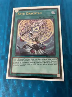 Yugioh Ketu Dracotail Ultimate Rare Near Mint OP29-EN003 OTS Tournament Pack 29 - Image 1