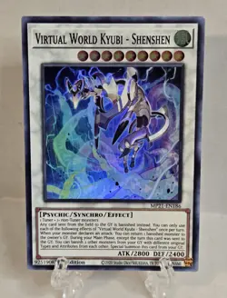 YUGIOH VIRTUAL WORLD KYUBI - SHENSHEN SUPER RARE 1ST NM MP21-EN186 - Image 1